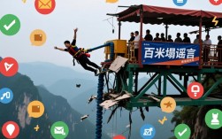 景区百米蹦极台坍塌，真相揭秘，实为虚假信息！
