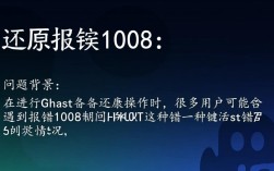 Ghost还原过程中出现错误代码1008的解决方法