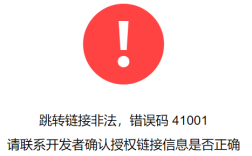 什么是41001报错？如何解决这个问题？