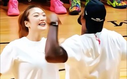 篮球盛宴，詹姆斯与赵睿、李梦激情互动现场