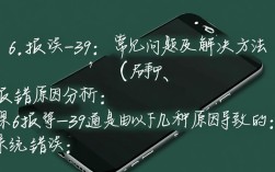 苹果6设备报错代码39故障排查指南