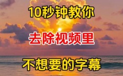 视频剪辑字幕去除技巧解析