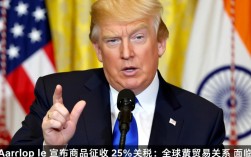 特朗普宣布对印度商品加征高额关税