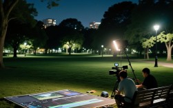 公园夜景视频剪辑技巧解析