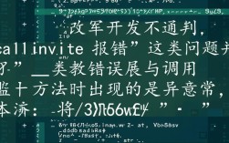 Java中_call.invoke调用异常排查指南