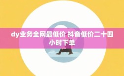 抖音播放量24小时在线下单平台，dy赞低价服务网址