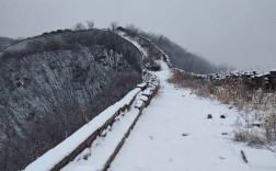北京山区迎来冬季雪景