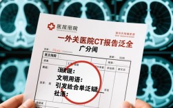 医院CT报告单现不文明用语引发关注