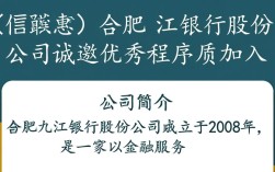 合肥九江银行股份公司程序员招聘，薪资待遇如何？岗位要求具体是什么？