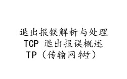 TCP连接退出时出现错误处理指南