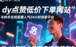 快手直播人气平台，dy点赞低价下单，24小时自助购物体验