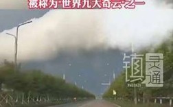 黑龙江惊现神秘长条滚筒状‘怪云’