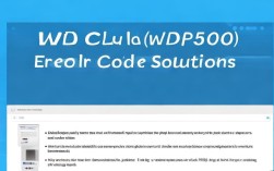 wdcp500报错wdcp500错误代码是什么原因导致的？如何解决？