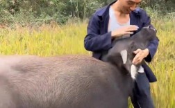 牛友情深，男子养牛不忍心劳作