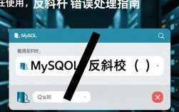 MySQL中使用反斜杠导致错误处理方法