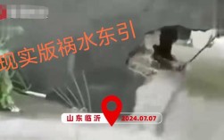 男子暴力泄洪砸墙事件引发关注，警方已介入调查