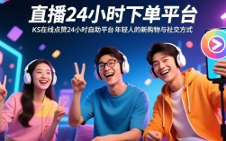 24小时不间断，ks直播下单与点赞自助服务平台