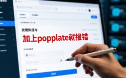 使用populate函数时遇到错误，具体问题是什么导致报错？