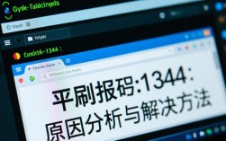 平刷报错1344这是怎么回事？解决方法大揭秘！