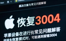 苹果设备恢复时出现报错3004的解决方案