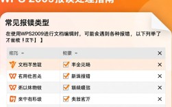 WPS 2009版本使用故障解析