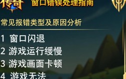 传奇游戏为何频繁出现窗口报错？探究原因及解决方法