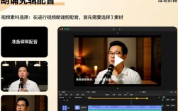 视频朗诵剪辑与配音技巧解析
