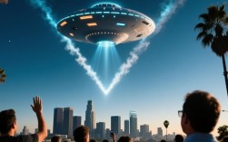 洛杉矶上空惊现神秘V形UFO现象