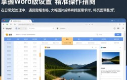 Word文档横版页面设置教程