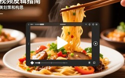 美食视频剪辑，打造吸睛的弹出美食展示