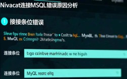 Nivacat连接MySQL错误排查指南