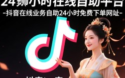 全天候抖音自助服务平台，24小时免费下单体验抖音热门业务