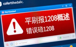 平刷软件错误代码1208故障排查指南