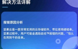 坚果云启动异常故障排查指南