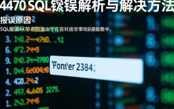 4470sql报错常见原因及解决方法揭秘，如何高效排查？