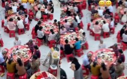 高速婚礼受阻，新郎新娘家中先享盛宴