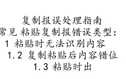 粘贴复制报错，探究常见问题及解决策略