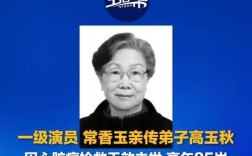 著名表演艺术家高玉秋先生逝世，演艺界痛失英才