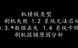一网打尽，刷机报错快速查询指南
