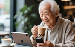百岁老人咖啡奶茶爱好，玩转科技三iPad