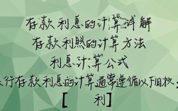 银行存款利息计算攻略揭秘