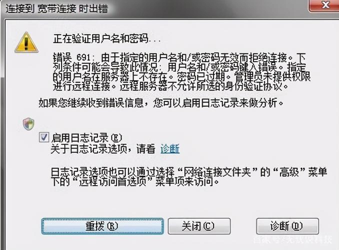 为什么会出现电信宽带报错691的情况？-图2