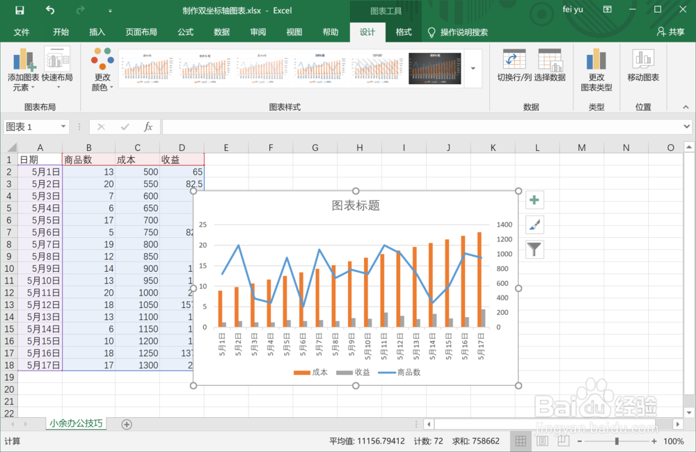 如何制作双坐标轴图表？-图2