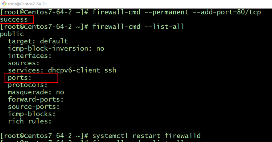 关于CentOS 7中的firewalld，一个原创的疑问句标题可以是，，CentOS 7 中使用 firewalld 如何实现动态修改防火墙规则而不影响现有连接？-图3