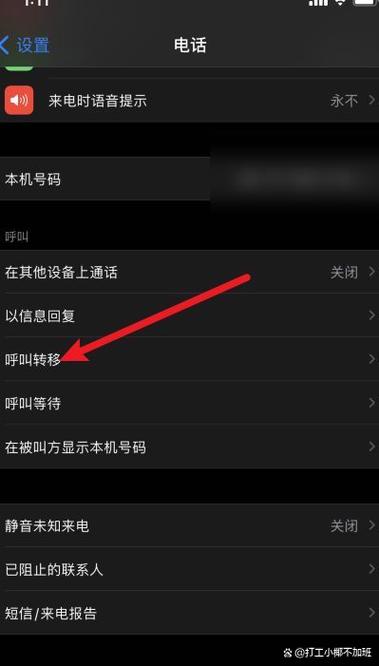 苹果手机如何设置呼叫转移功能？-图1