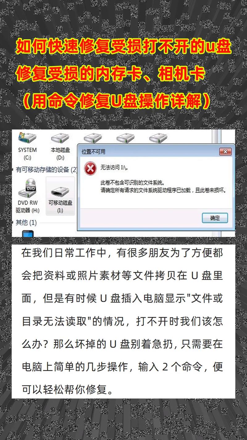 U盘出现问题怎么办？如何有效修复？-图1