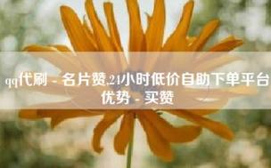 哪里能找到便宜的名片赞在线自助下单网站？-图3