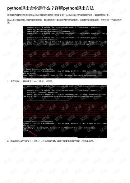 Python程序安全退出方法及常用技巧详解-图1