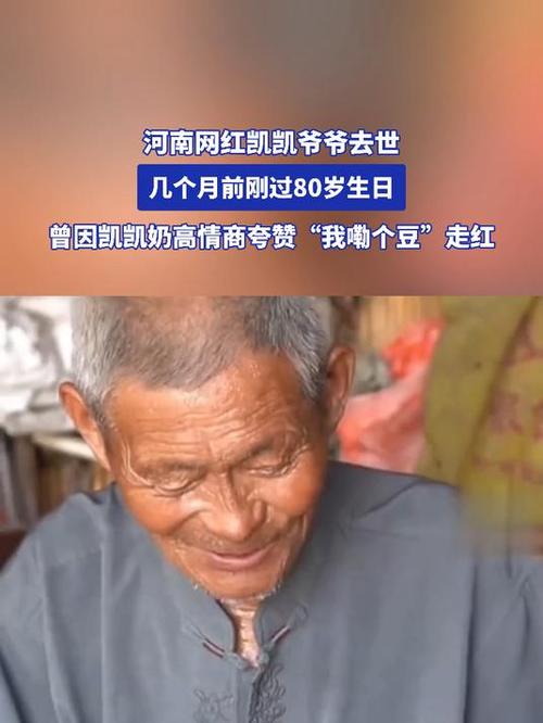 80岁网红凯凯爷爷离世,网友哀悼-图1 80岁网红凯凯爷爷离世,网友哀悼-图1