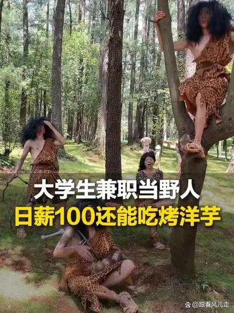大学生兼职体验野人活动，景区每日300元招募志愿者-图2